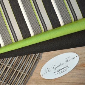 Green Grey Black Stripe