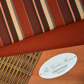 Burgundy Tan Stripe