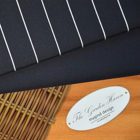 Navy Blue Pinstripe