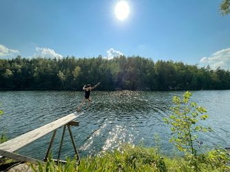 Hopp i vattnet