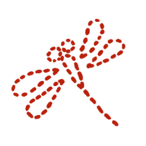 Broderad slända