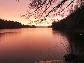 Solnedgång på Myssjö