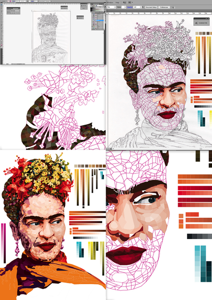 Creative prosses: from analogue to digital drawing and colouring