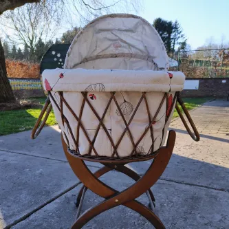 Reupholstered Baby Crib