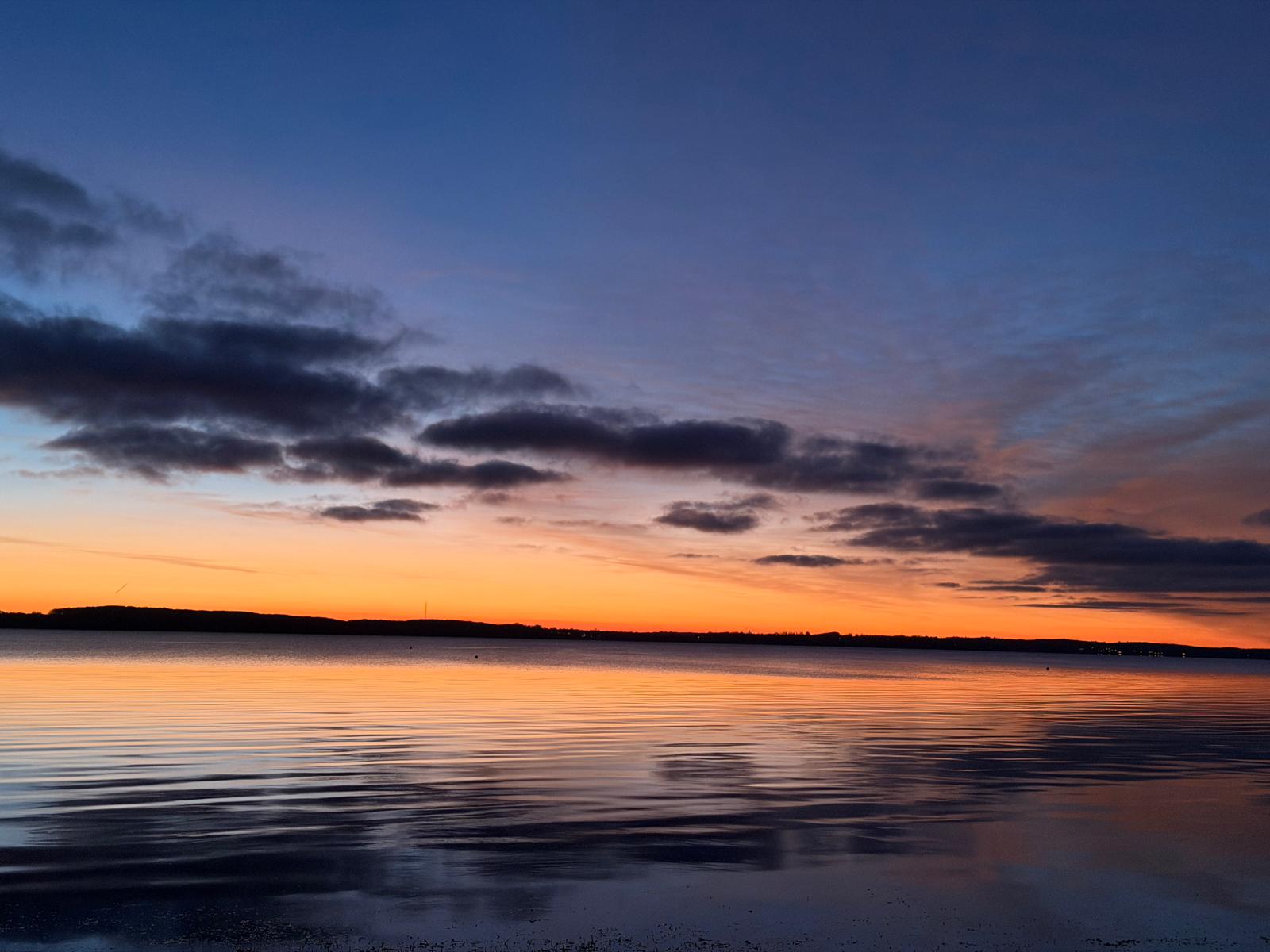 Solnedgang ved Skelde, Broager 2025