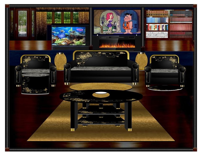  Black Living Room
