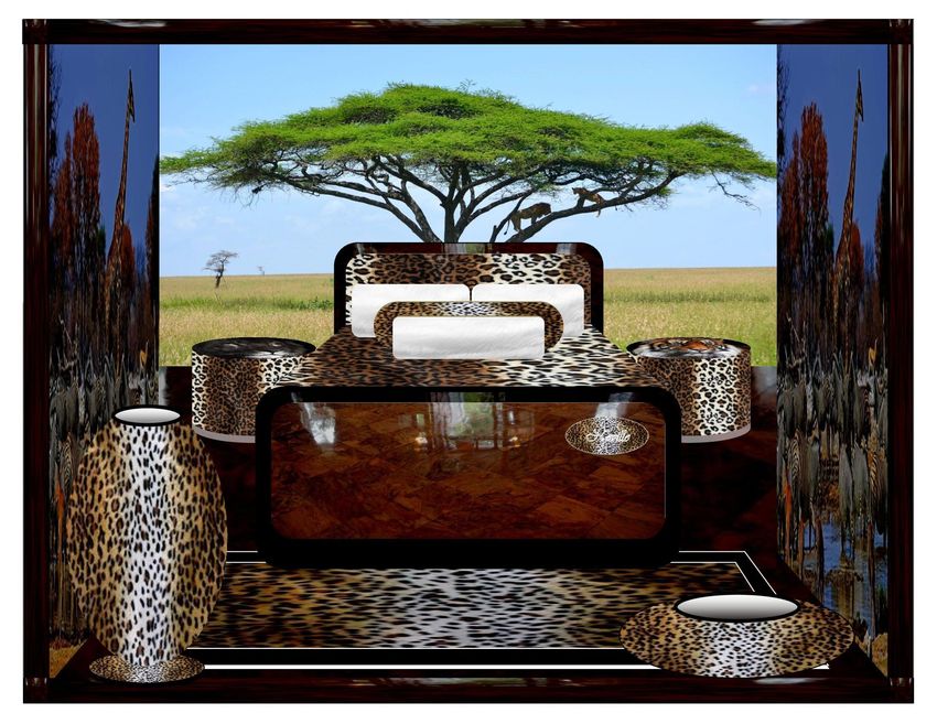  Animal Print Bedroom - Africa