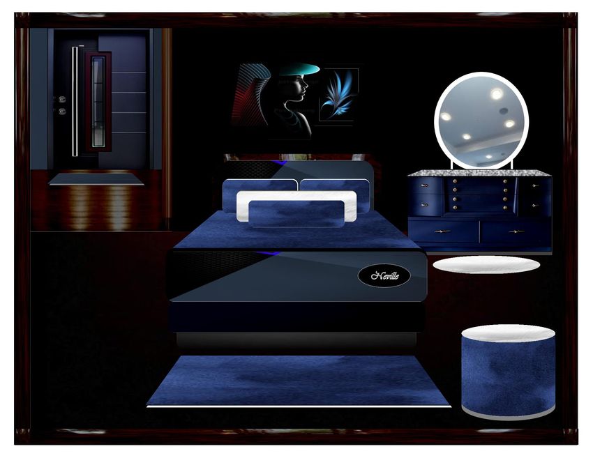  Blue Velvet Bedroom 1