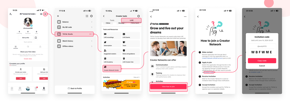 how to get your invitation code. 