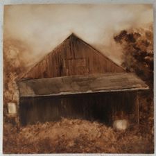 Charlie Hunter´s Ole Shack, Öl 30 x 30 cm