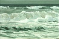 "Greens", 20x30 cm, olie på lærred