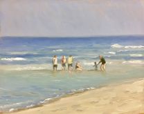 "Summer", 18x23 cm, olie på plade (solgt)