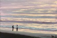 "The Two Of Us", 20x30 cm, akryl på lærred.  >solgt<