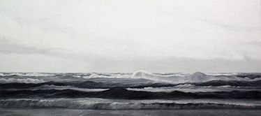 "Clear Sighted When Stormy", 80x180 cm, olie på lærred (solgt)
