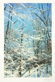 "Snowy Blue", 10,5x16,5 cm, akryl på papir (solgt)