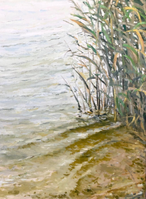 "When The Sky Is Only A Reflection", 30x40 cm, oil (SOLGT)