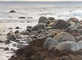 "Focus Is Eveerything", 60x80 cm, oil (SOLGT)