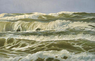 "Green Rythm", 80x 120 cm, olie 