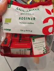 Anglamark små pakker økologiske rosiner