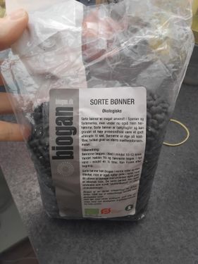 Biogan økologiske sorte bønner 1kg