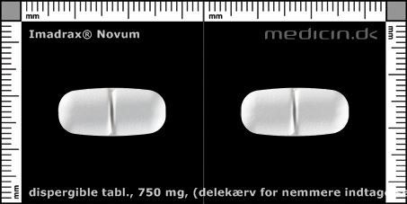imadrax 750mg indeholder Aspartam