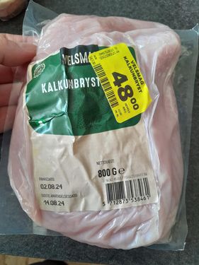 Kalkunbryst 800g 