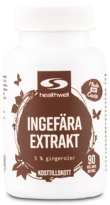 Healthwell Ingefær ekstrakt kapsler indeholder MSG tilsætningsstof