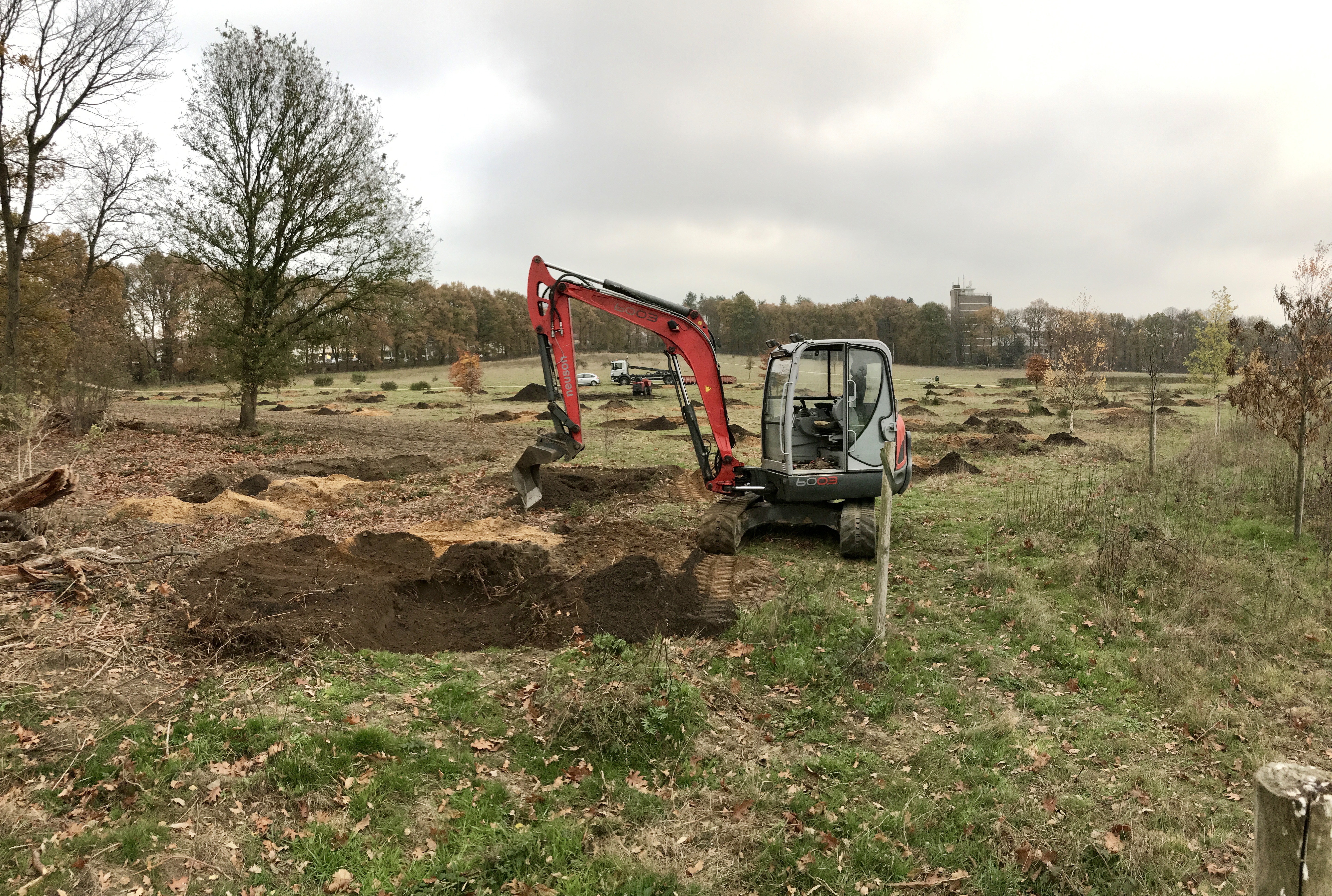 Voorbereiding Bomenpark Nijmegen Carolus Magnus 