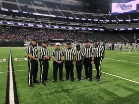 2021 5A State Championship Crew L-R: Jeremy Tafelmeyer LJ-NNFOA, Marshall Matthews SJ-SNOA, Alan Hennig R-SNOA, Michael Asters HL-SNOA, Cornelius Holleman FJ-SNOA, Aaron Frantz BJ-NNFOA, Rodney Thompson U-NNFOA