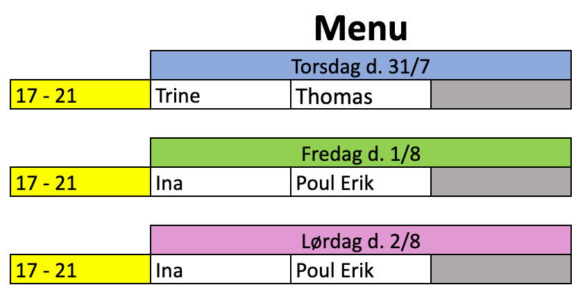 Menu 2