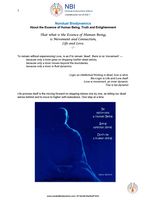 About the Essence of Human Being, Truth and Enlightenment