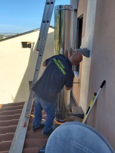 Installazione canna fumaria inox 