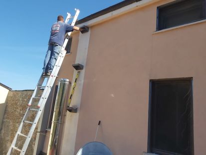 Installazione canna fumaria inox 
