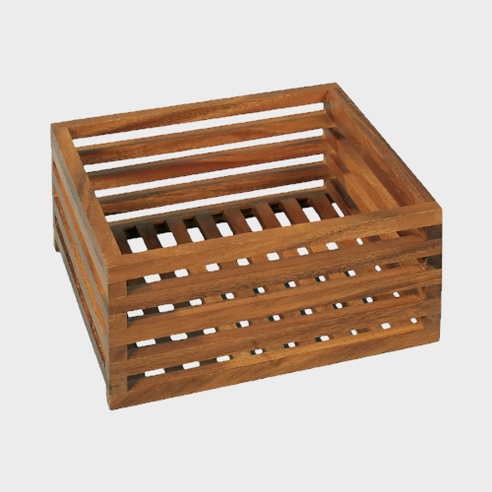 Förvaringsbox Acacia trälåda 28x28x13.5 cm 2