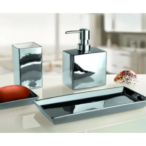 Toalettborste Glamour silver