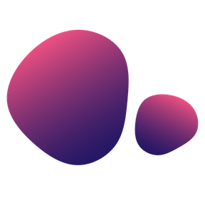 NORM consulting two pink and blue gradient blobs