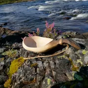 Kuksa Schale fuer die Suppe am Lagerfeuer