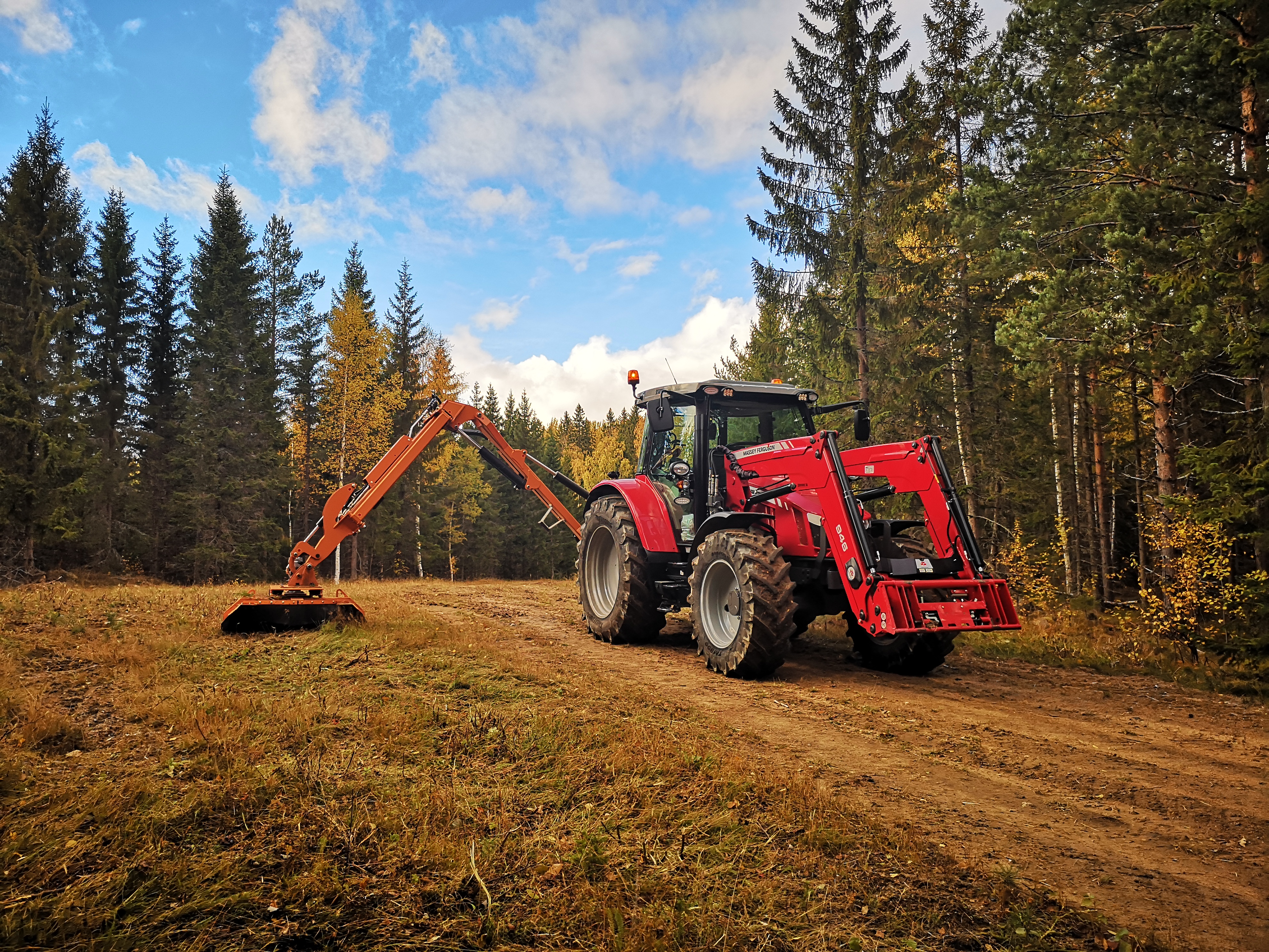 Buskröjning i Hälsingland
