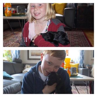 Andrea og Christian med guttan