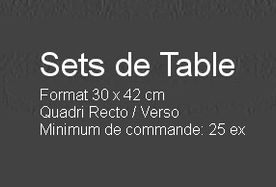 Collection Set de Table