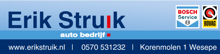 Autobedrijf Erik Struik - kwart pagina