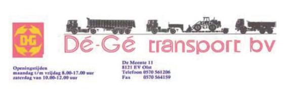 Dege transport - halve pagina