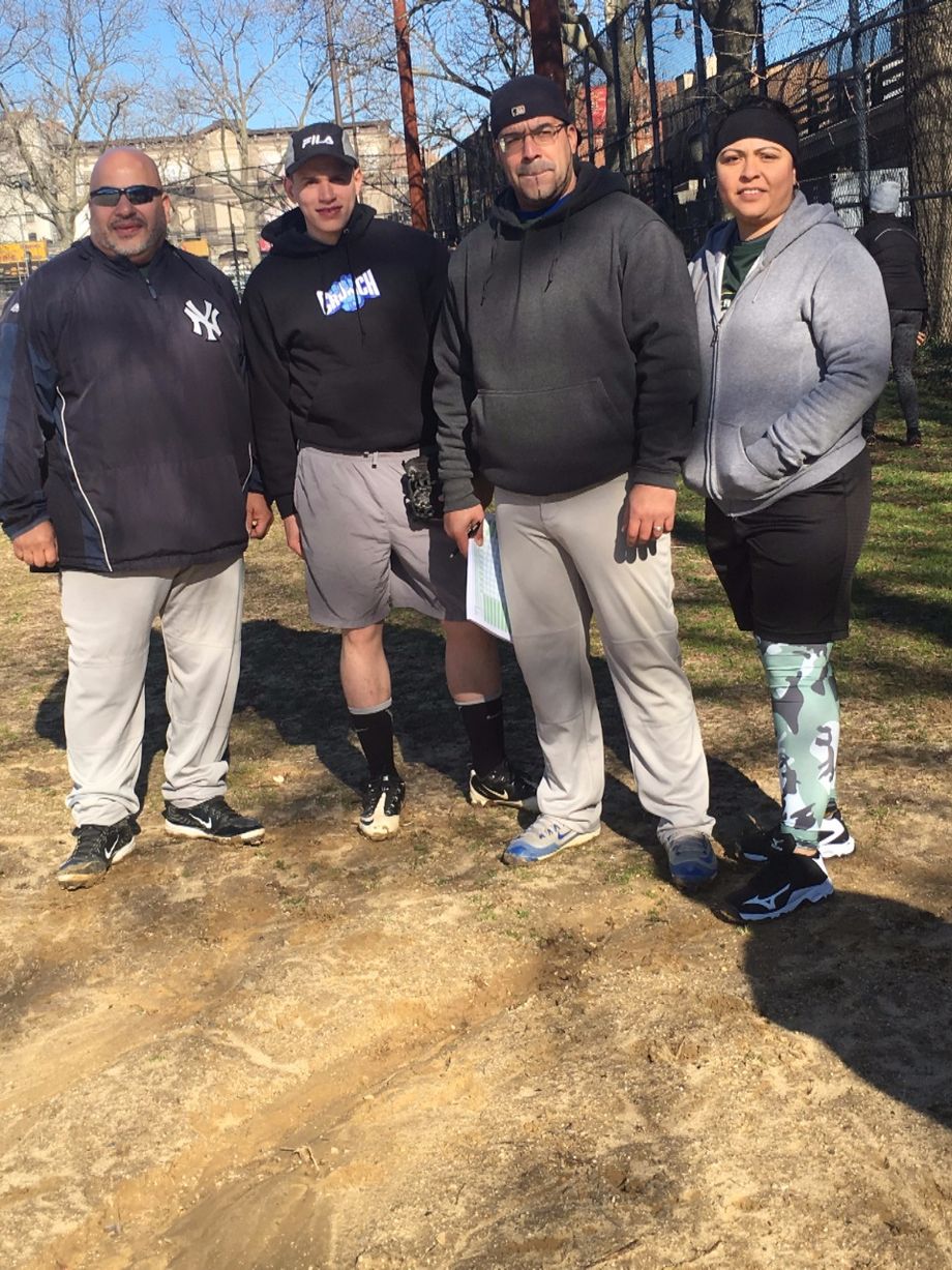 A'S SUNDAY COED TEAM MANAGERS JEFF COLON, MARTIN & GLORIA
