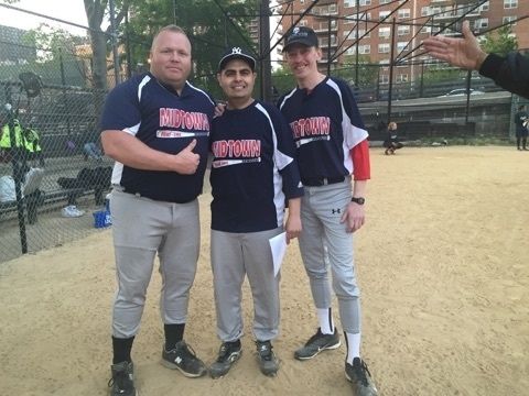 BATT 7 WEEKDAY COED MANAGER SAMMY HERNANDEZ & ASST MANAGER DAVE HEFFERMAN 