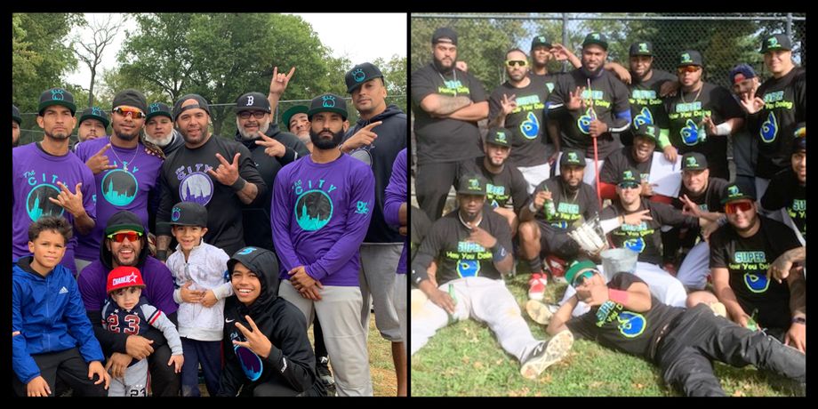 2020 NYC EMS SOFTBALL SUNDAY
FALL MODIFIED  LEAGUE CO - CHAMPIONS
“ PURPLE CITY & HOW YA DOIN “