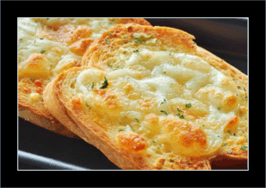 BRUSCHETA DE AJO CON QUESO