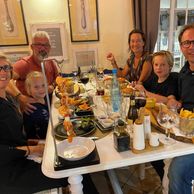 The family op bezoek