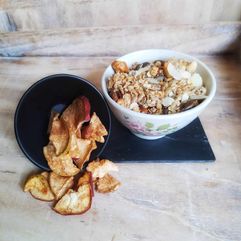 granola zonder suiker met appel