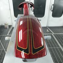Harley Davidson Muscle gold scallops red candy marble 15