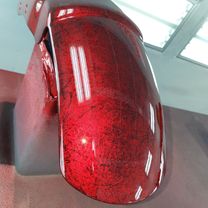 Harley Davidson Muscle gold scallops red candy marble 35